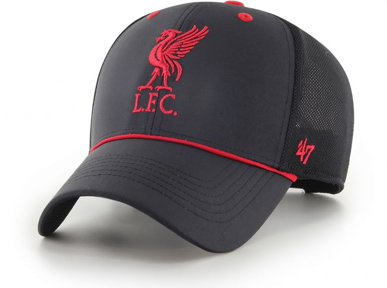 Liverpool 47 Brand Brr Brason Mesh Baseball Cap Snapback Black Red