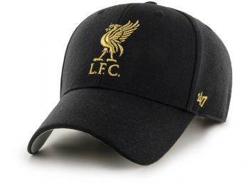 Liverpool 47 Brand MVP Baseball Cap Black Gold