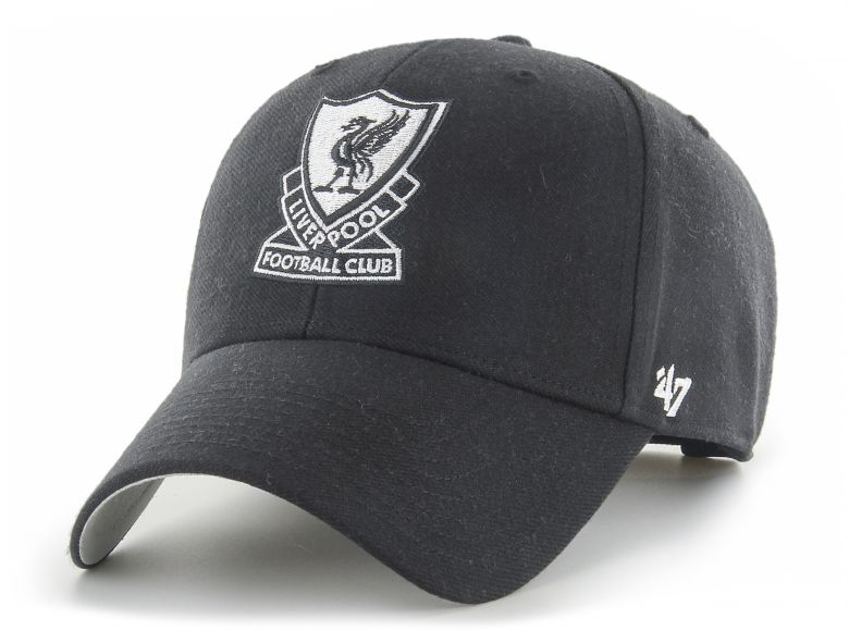 Liverpool 47 Brand MVP Retro Crest Baseball Cap Black White