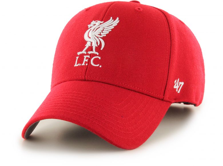 Liverpool 47 Brand MVP Liverbird Crest Baseball Cap Red White