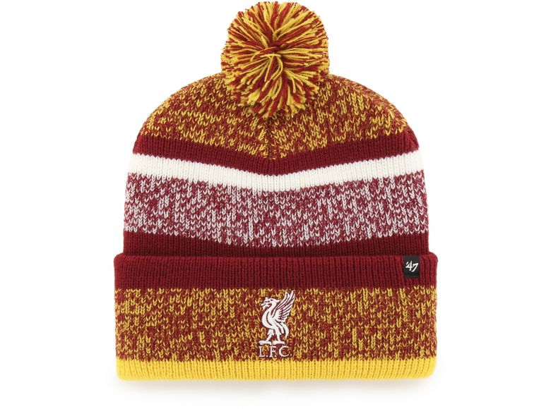 Liverpool 47 Brand Northward Cuff Liverbird Crest Pom Red Yellow White
