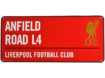 Liverpool Coloured Metal Street Sign