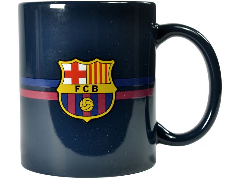 Barcelona Barca 40 Oz Boxed Ceramic Mug Navy