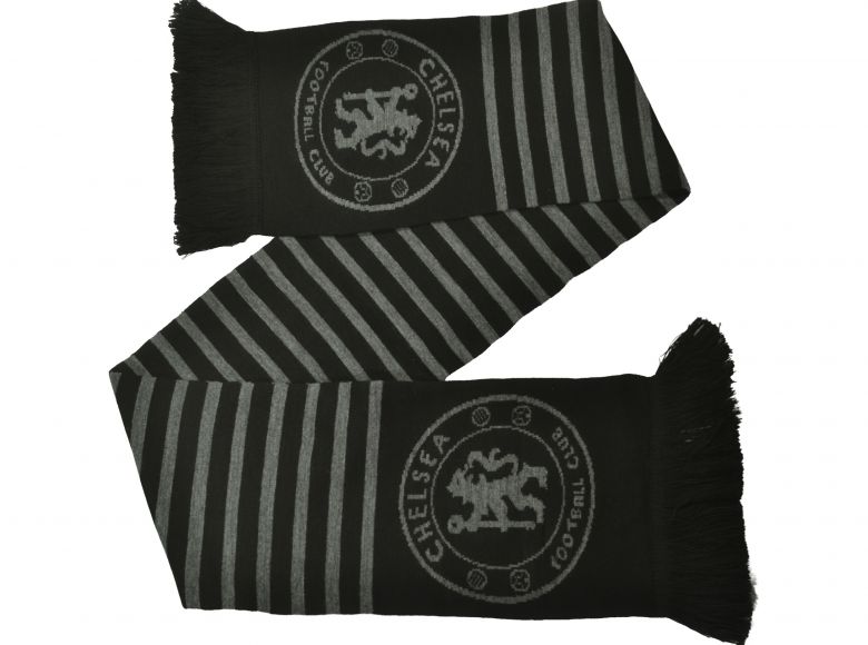 Chelsea FC Workday Grey Black Scarf