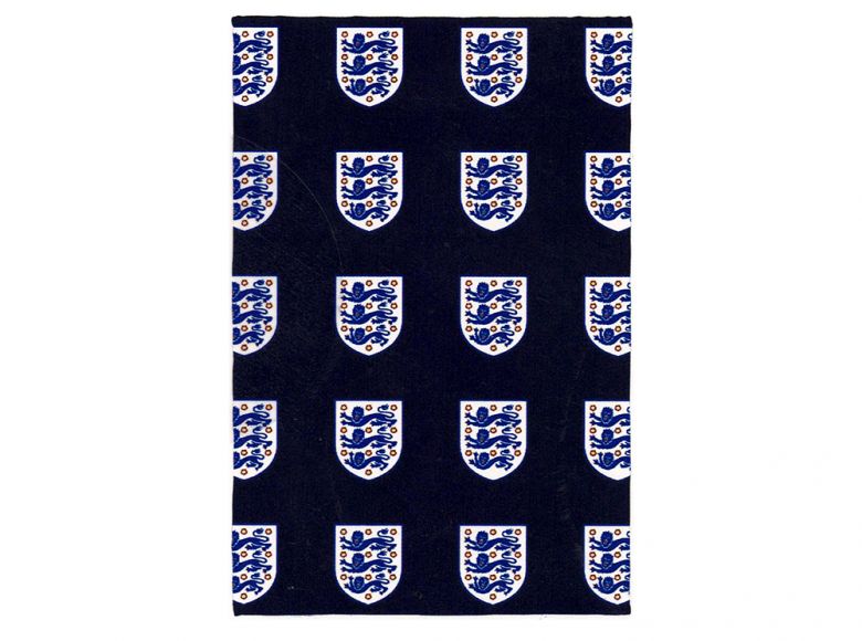England Crest Fleece Blanket Navy