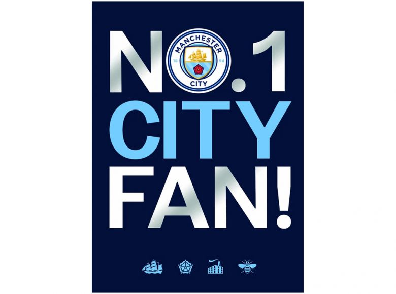 No 1 City Fan Birthday Card