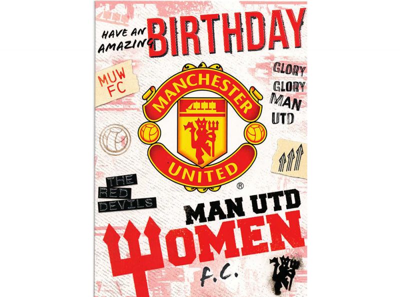 Man UTD Women Birthday Card