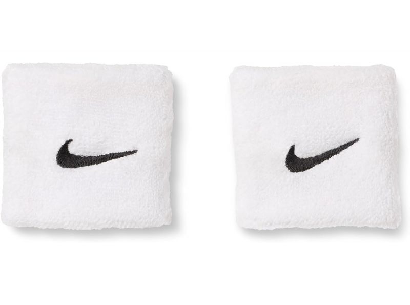 Nike Classic Swoosh Wristbands White Black